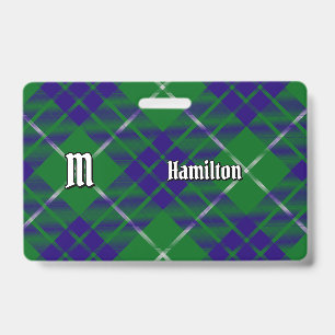 Badge Insigne de tartan de chasse Clan Hamilton