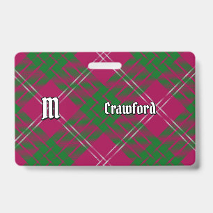 Badge Insigne de tartan du clan Crawford