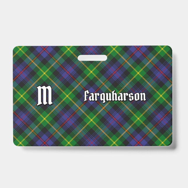 Badge Insigne de tartan du clan Farquharson (Avant)