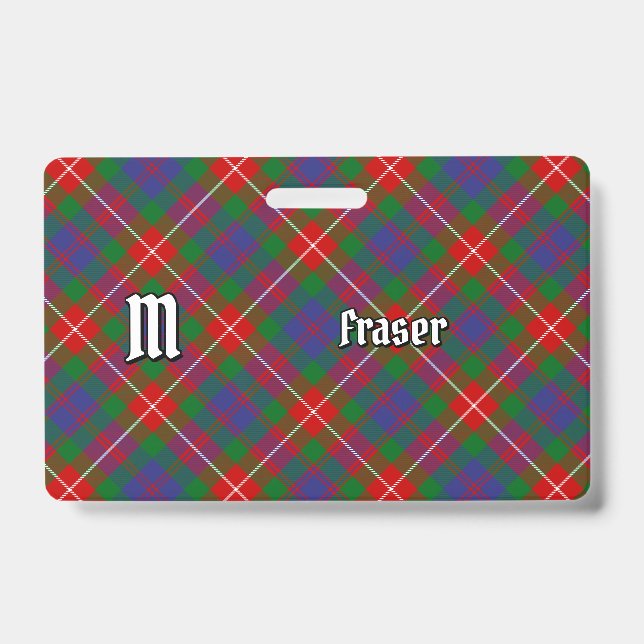 Badge Insigne de tartan du clan Fraser de Lovat (Avant)