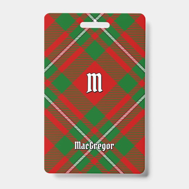 Badge Insigne de tartan du clan Gregor (Avant)