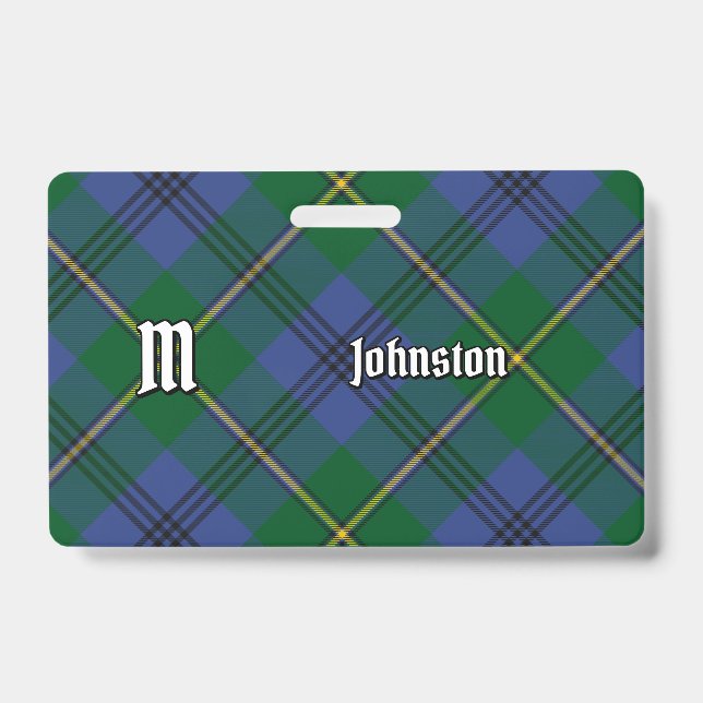 Badge Insigne de tartan du clan Johnston (Avant)