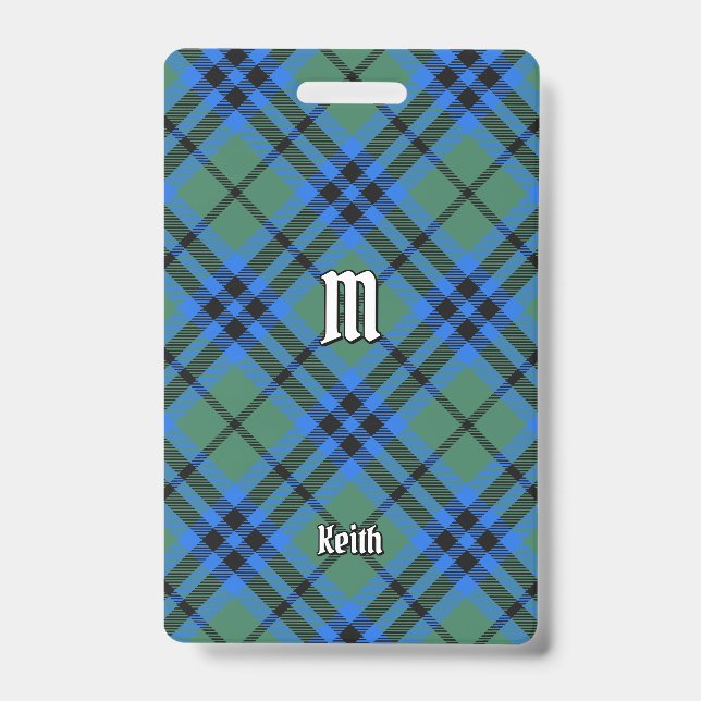Badge Insigne de tartan du clan Keith (Avant)