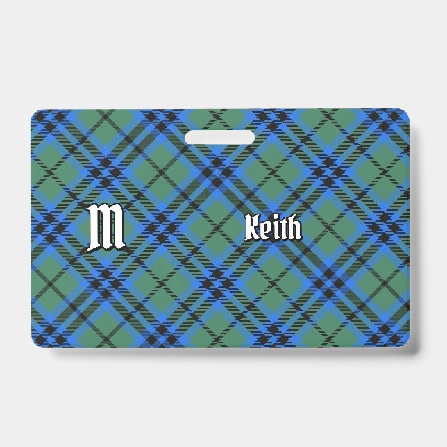 Badge Insigne de tartan du clan Keith (Avant)