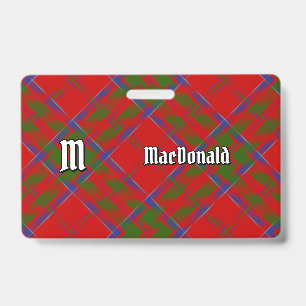 Badge Insigne de tartan du clan MacDonald de Keppoch