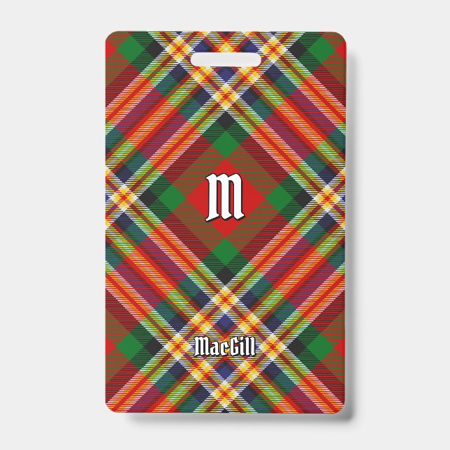 Badge Insigne de tartan du clan MacGill (Avant)