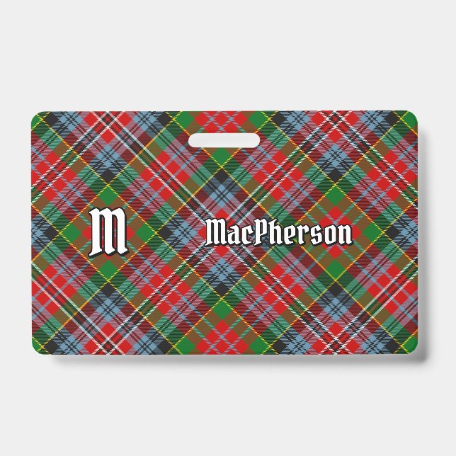 Badge Insigne de tartan du clan MacPherson (Avant)
