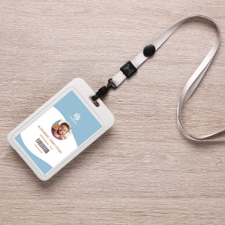 Badge Insigne d'employé de l'entreprise minimaliste mode