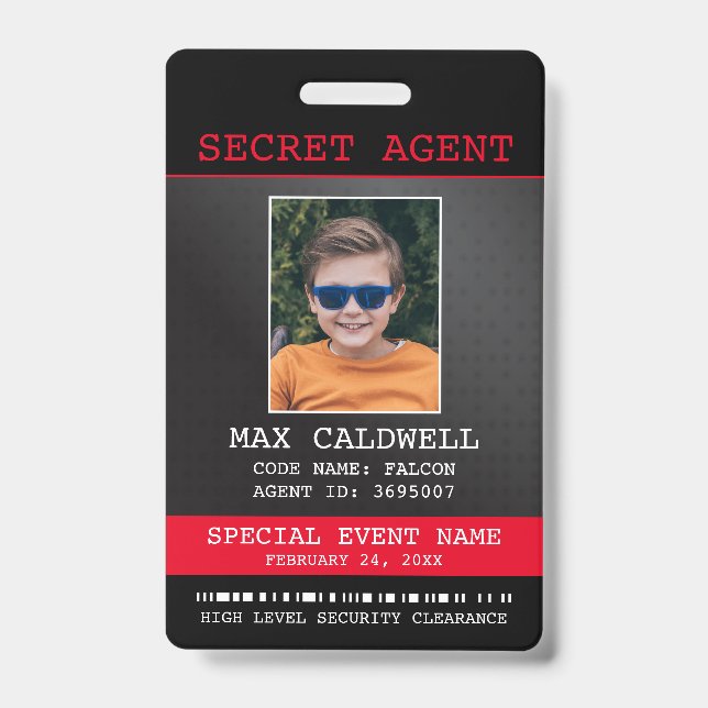 Badge Insigne d'espionnage de l'agent secret (Avant)