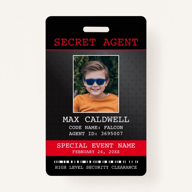 Badge Insigne d'espionnage de l'agent secret (Devant)