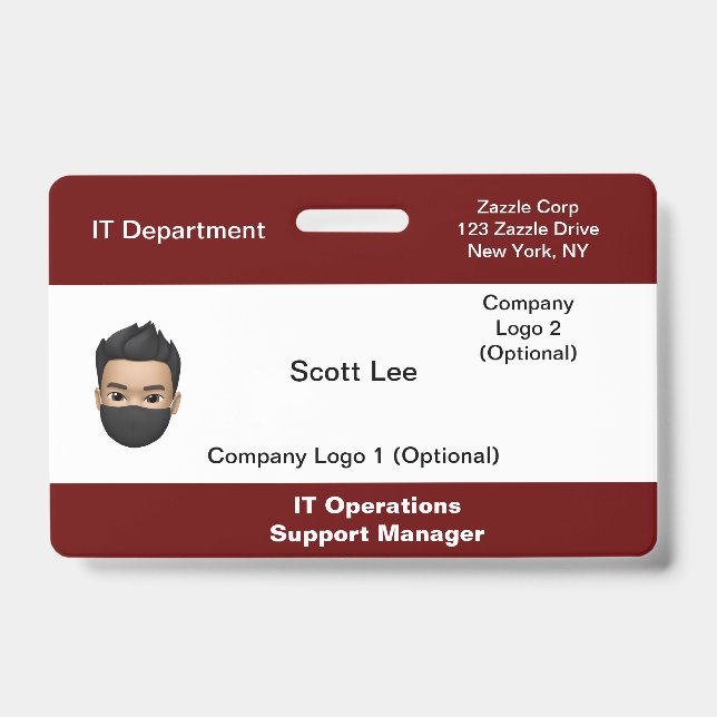 Badge Insigne d'ID Médicale (Front)