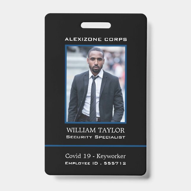 Badge Insigne d'identification de l'industrie de la sécu (Avant)