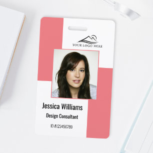 Badge Insigne d'identification d'employé d'entreprise mo
