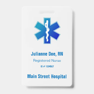 Badge Insigne du médecin hospitalier pour les travaille