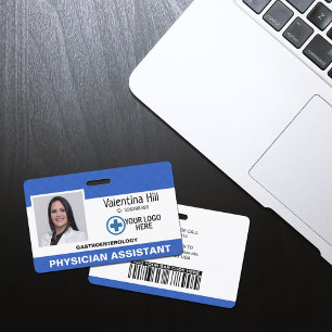 Badge Insigne employé personnalisé, logo et ID photo