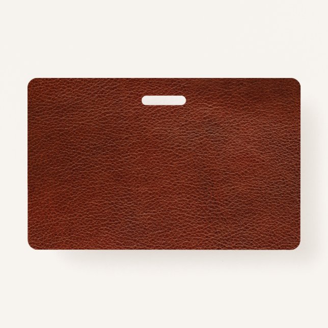 Badge Insigne en cuir plastique - Horizontal (Devant)