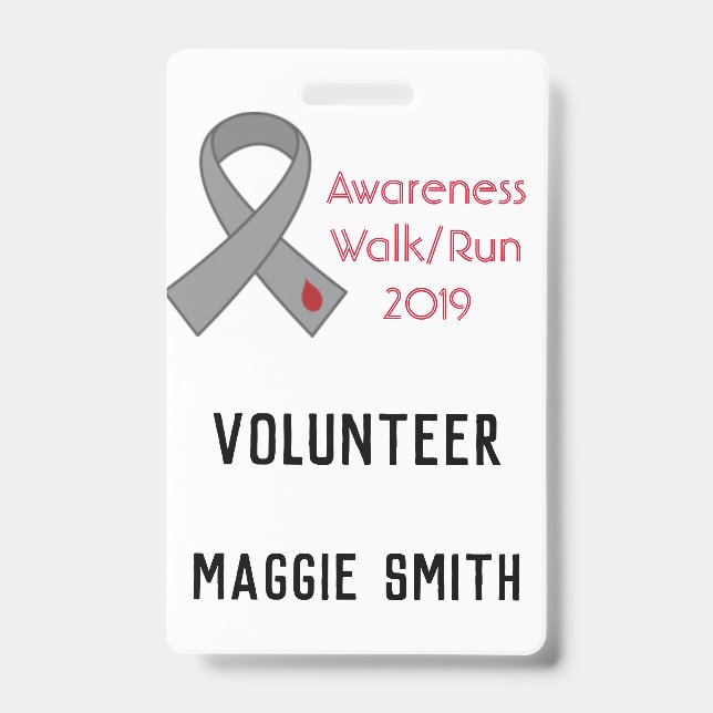 Badge Insigne entièrement personnalisable de ruban de (Avant)