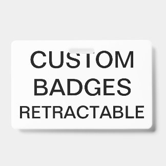 Badge INSIGNE ESCAMOTABLE d'AGRAFE personnalisé par