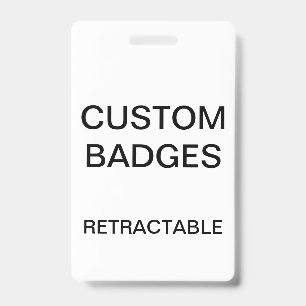 Badge INSIGNE ESCAMOTABLE d'AGRAFE personnalisé par