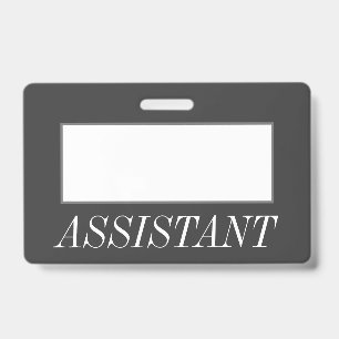 Badge Insigne glamour et luxueux "ASSISTANT"