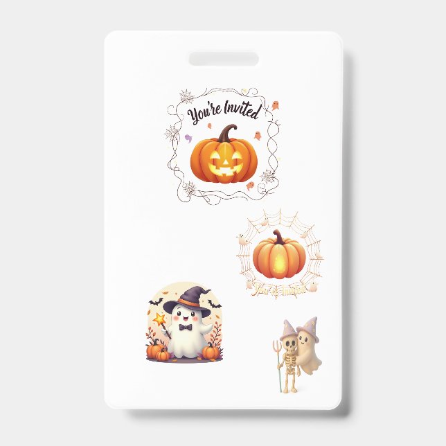 Badge Insigne Hauné Halloween Invitation (Avant)