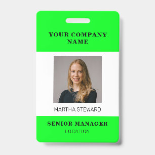Badge Insigne ID photo de votre entreprise