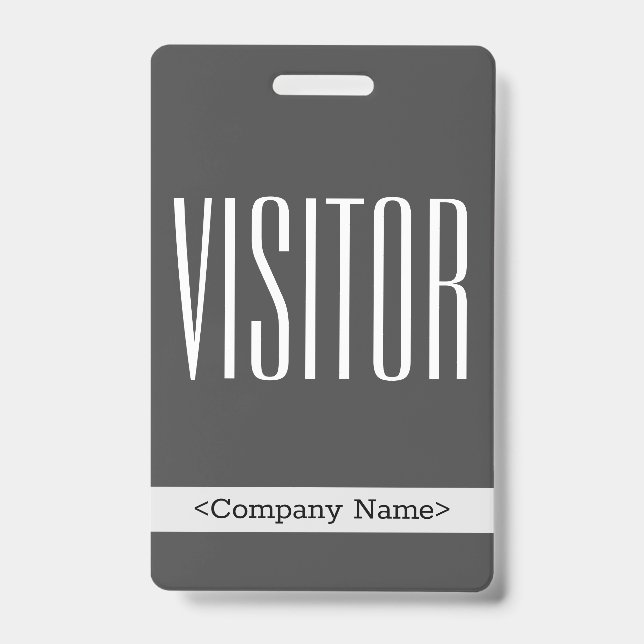 Badge Insigne moderne "VISITOR" (Avant)
