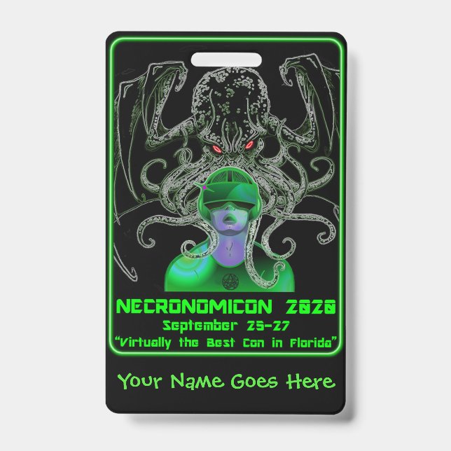 Badge Insigne Necro VR / Glyphe Necro sur le dos (Avant)