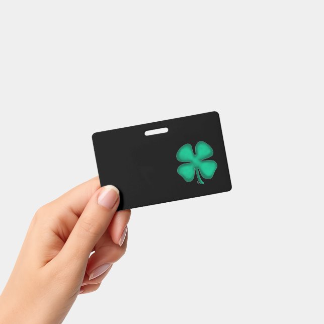 Badge Insigne noir irlandais horizontal (Manuel / portable)