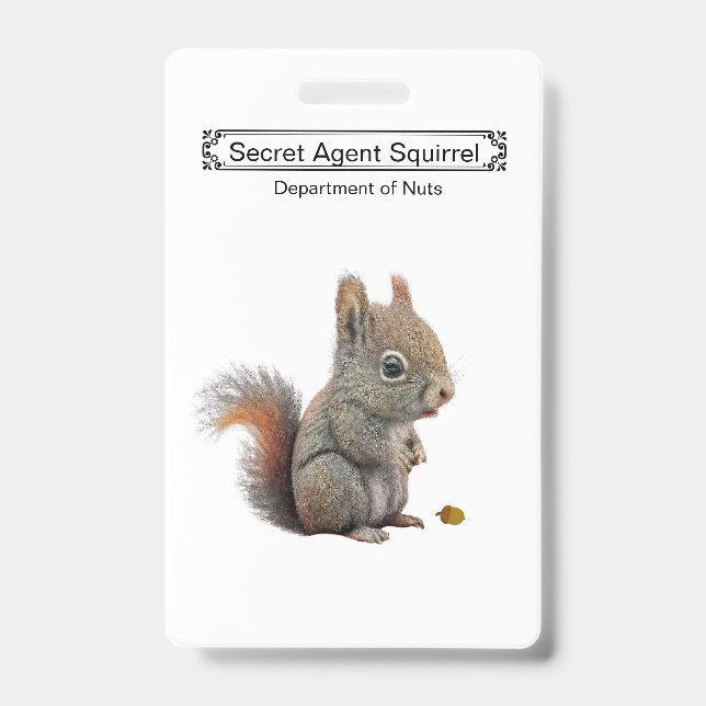 Badge Insigne Nom de l'agent secret mou (Avant)