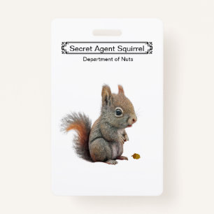 Badge Insigne Nom de l'agent secret mou