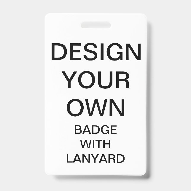 Badge INSIGNE personnalisé par coutume AVEC la LANIÈRE (Face)