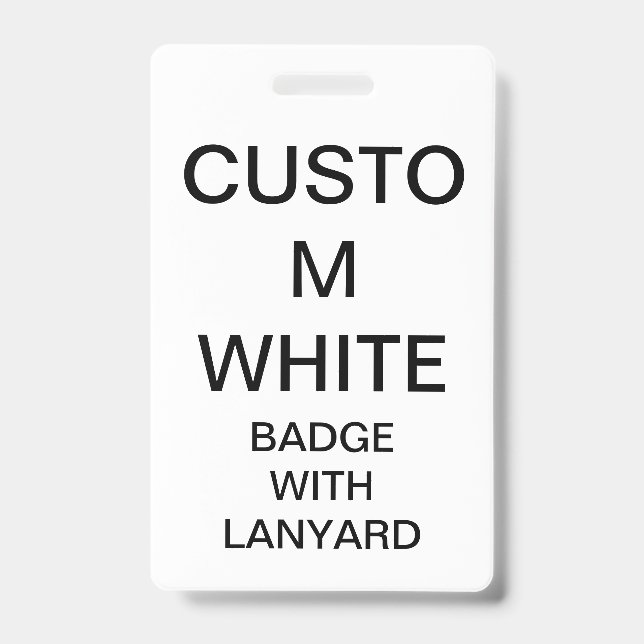 Badge INSIGNE personnalisé par coutume AVEC la LANIÈRE (Avant)