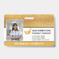Insigne photo de luxe Pharmacy Gold