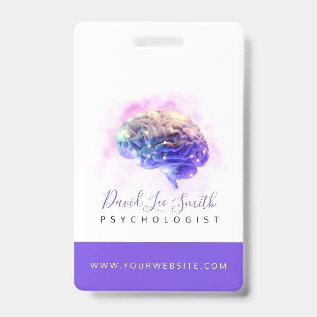 Badge Insigne psychologue / neurologue (Face)