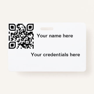 Badge insigne Qr