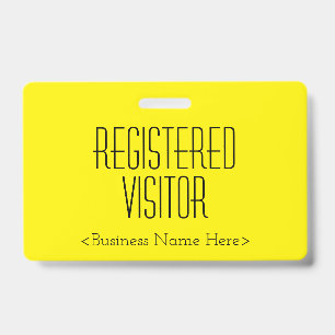 Badge Insigne tendance "VISITEUR INSCRIT"