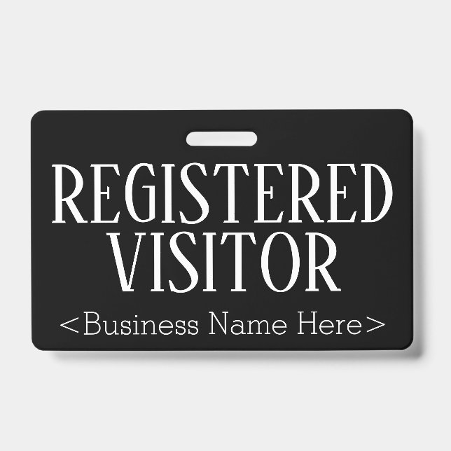 Badge Insigne "VISITEUR INSCRIT" (Avant)