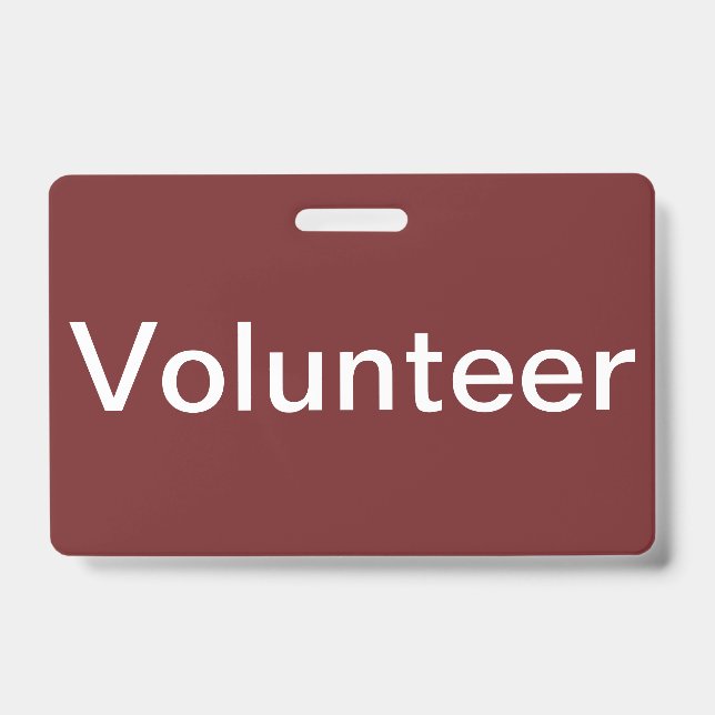 Badge Insigne volontaire (Face)