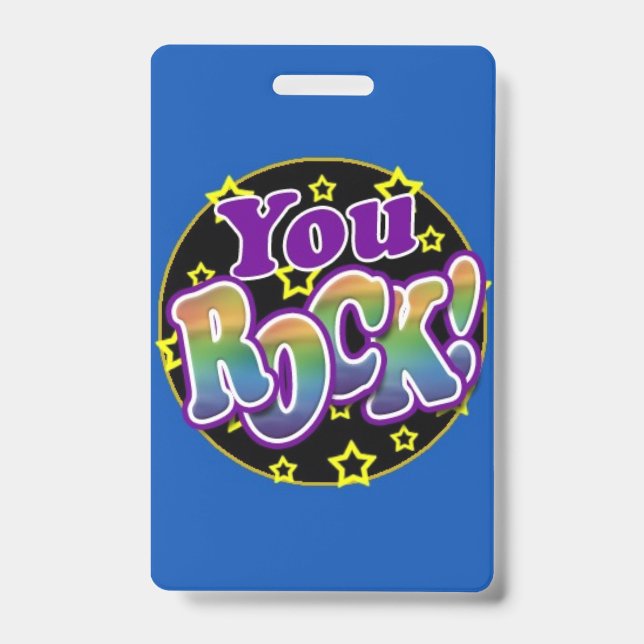 Badge insigne "You Rock!" (Avant)
