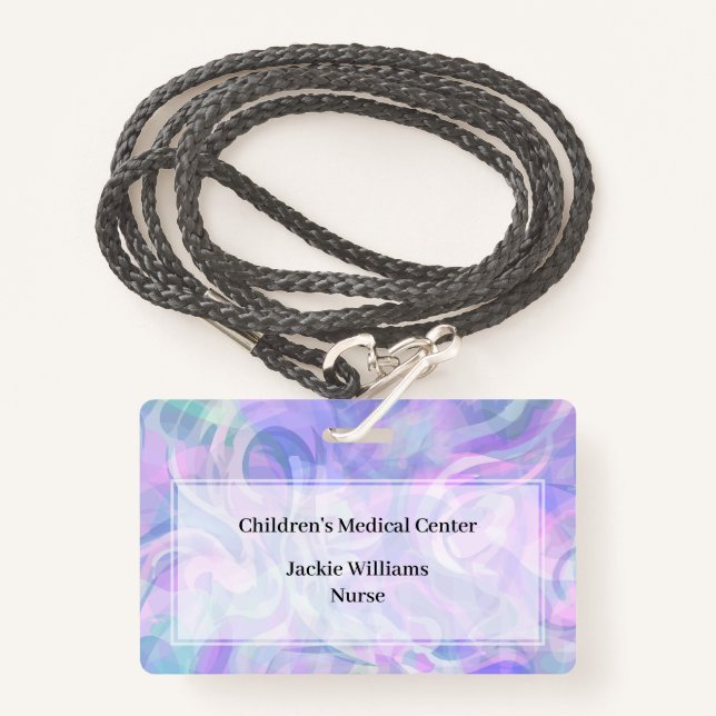 Badge Insignes de nom du personnel Médicale de l'hôpital (Devant avec lanière)