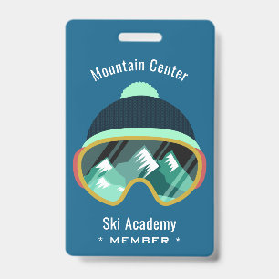 Badge Insignes faits sur commande de masque de ski des