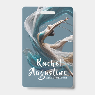 Badge Instructeur de Yoga Aérien Volant Pilates Fitness