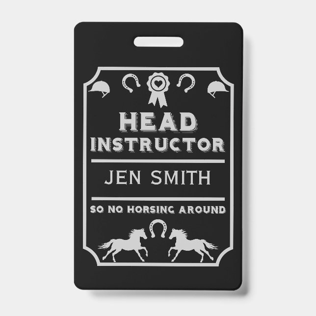 Badge Instructeur d'équitation (Front)