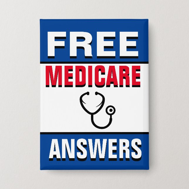 Badge Interrogez-moi sur Medicare (Recto)
