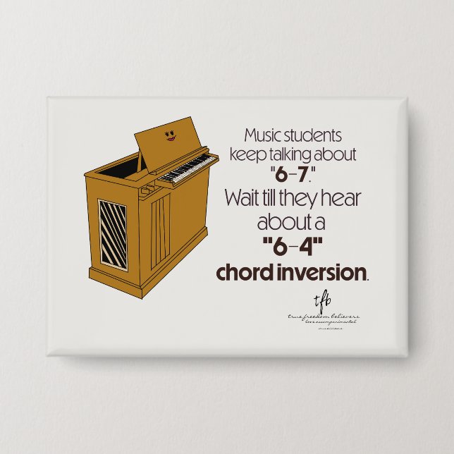 Badge Inversion d'accord 6-4 SPECIAL Blanc cassé (Recto)