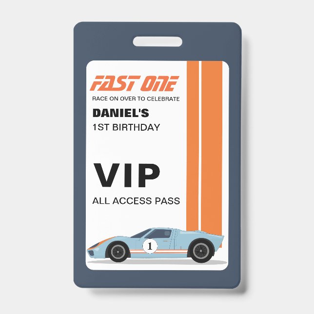 Badge Invitation d'anniversaire pour les Pass VIP de Fas (Avant)