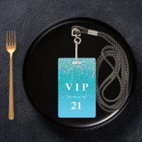Invitation VIP anniversaire gouttes de paillettes