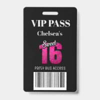 Invitation VIP avec code-barres d'accès au bus Swe
