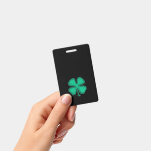 Badge Irlandais noir vertical